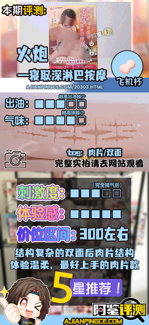 火炮——“寝取深淋巴按摩”评测!半松半禁,半厚半薄的W形结构,确实很适合长时间“按摩”